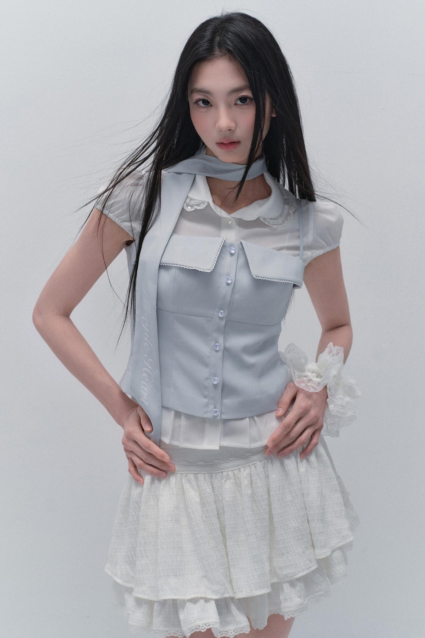 Korean Chic Layered Camisole Top Set-Up