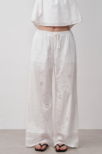 Resort Lace Straight Pants