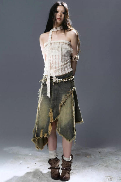 Sea Witch Denim Skirt