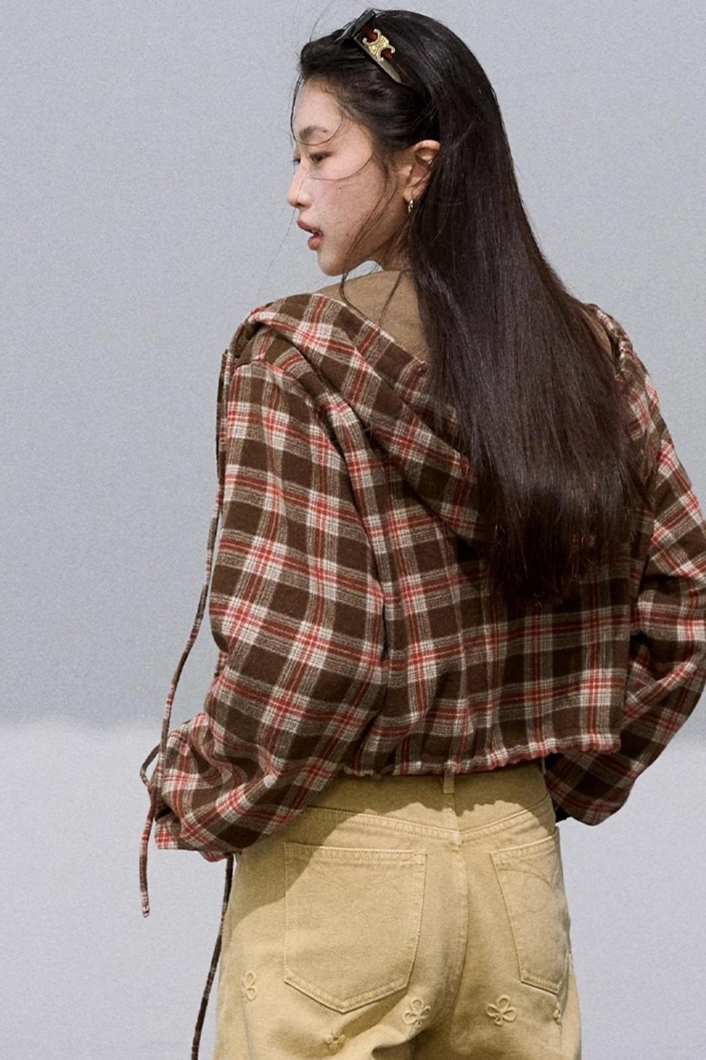 Texture Check Wool Jacket