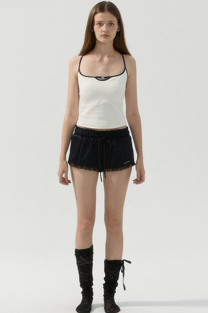 Chic Tulle Fusion Shorts