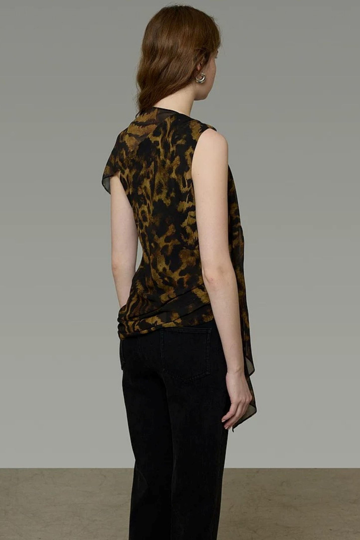 Leopard Off-Shoulder Blouse