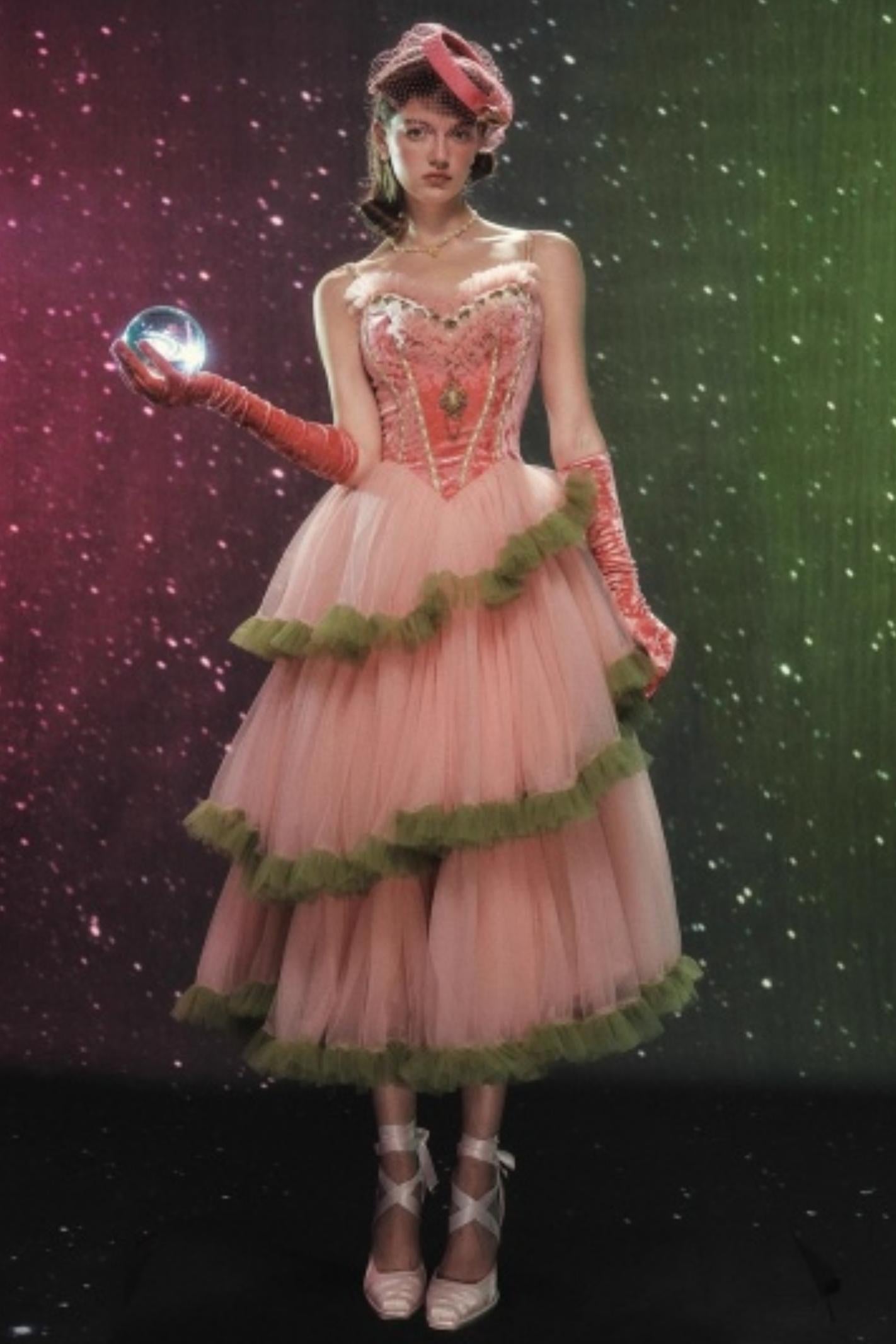 Lacemade Grape Green Dress