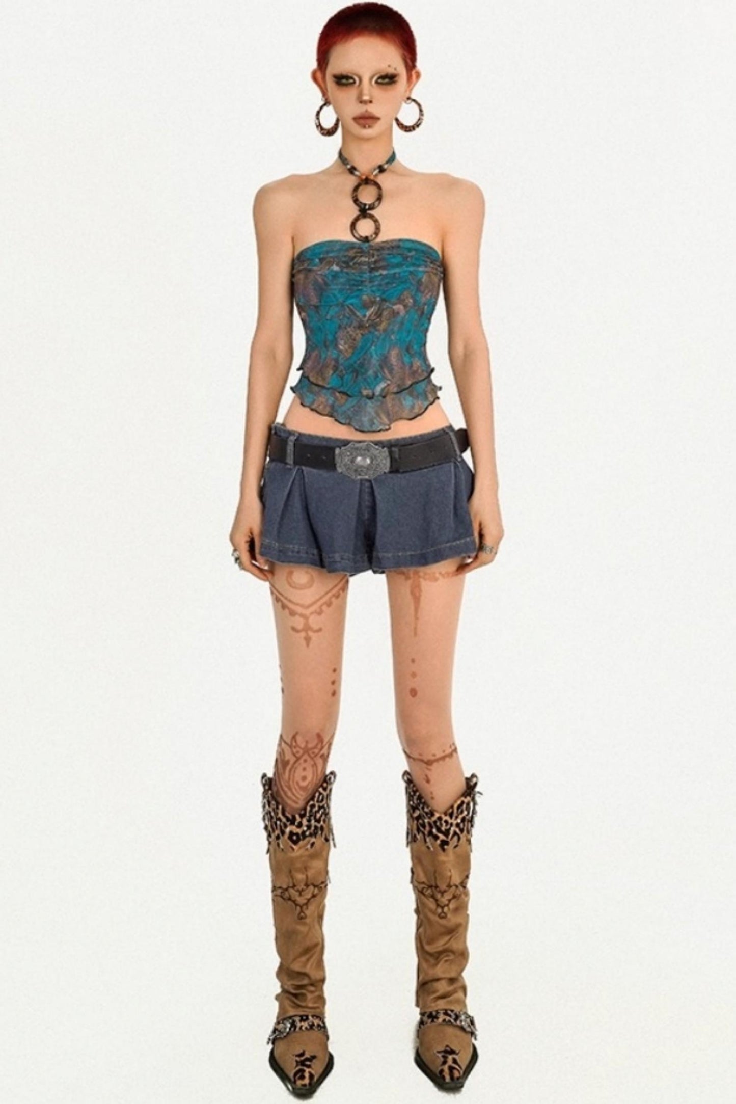 Mollieu Vintage Mesh Top