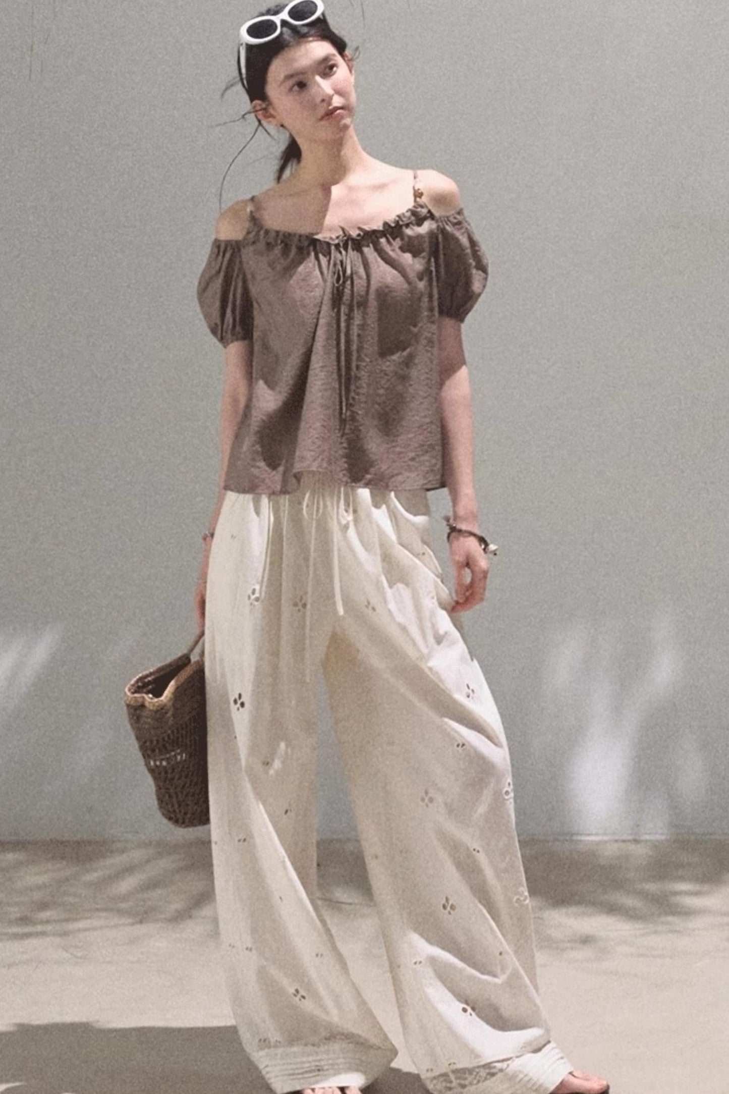 Summer Breeze Bubble Sleeve Top