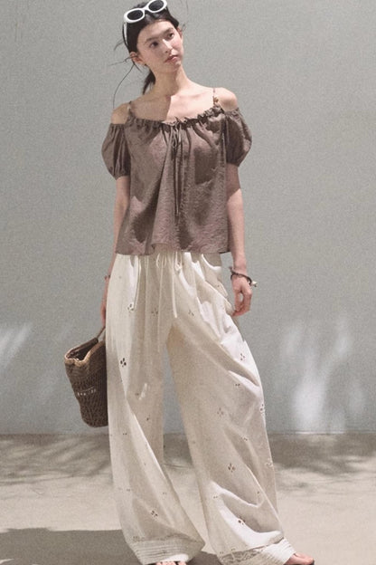 Summer Breeze Bubble Sleeve Top