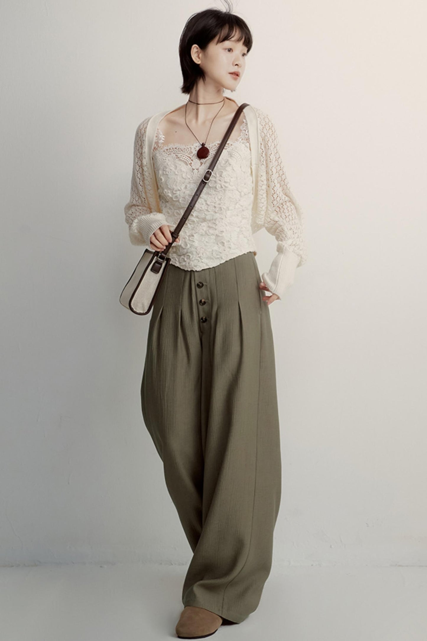 Olive Slouch Pants