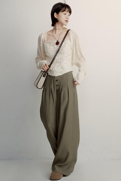 Olive Slouch Pants