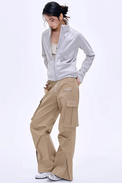Vintage Pleated Workwear Pants