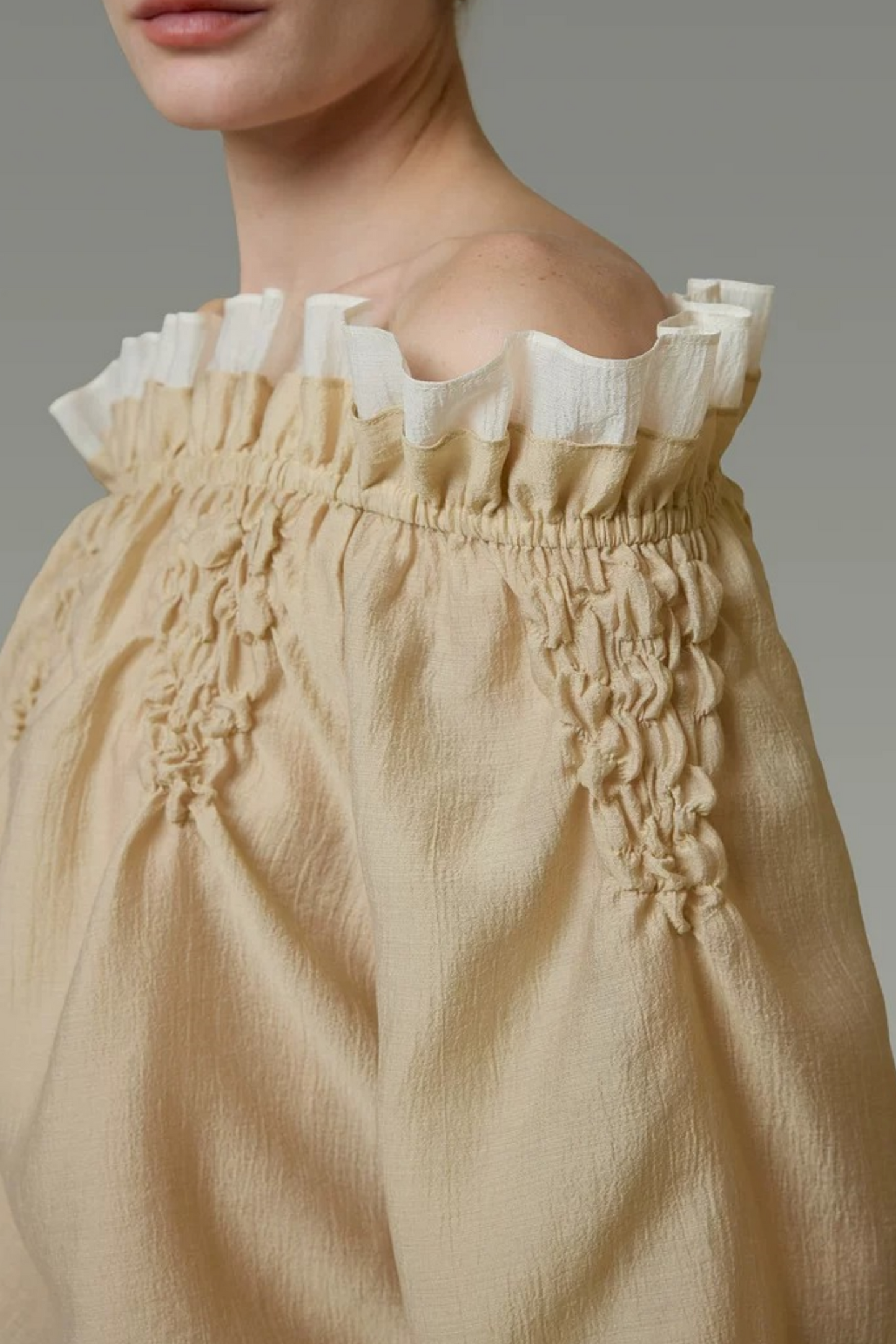 Unspoken Ruffled One-Shoulder Blouse