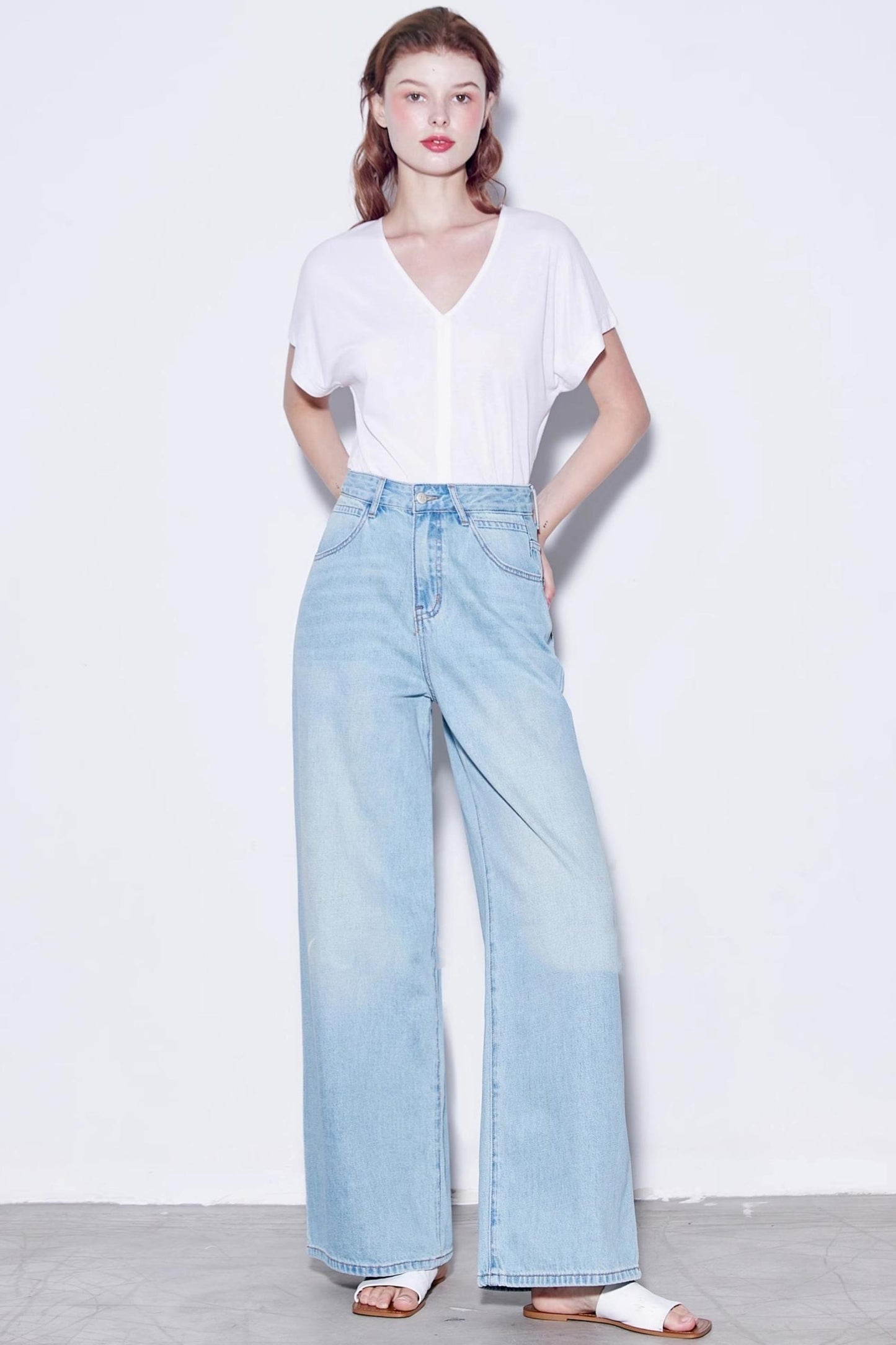 Vintage Soft Cotton Long Leg Jeans