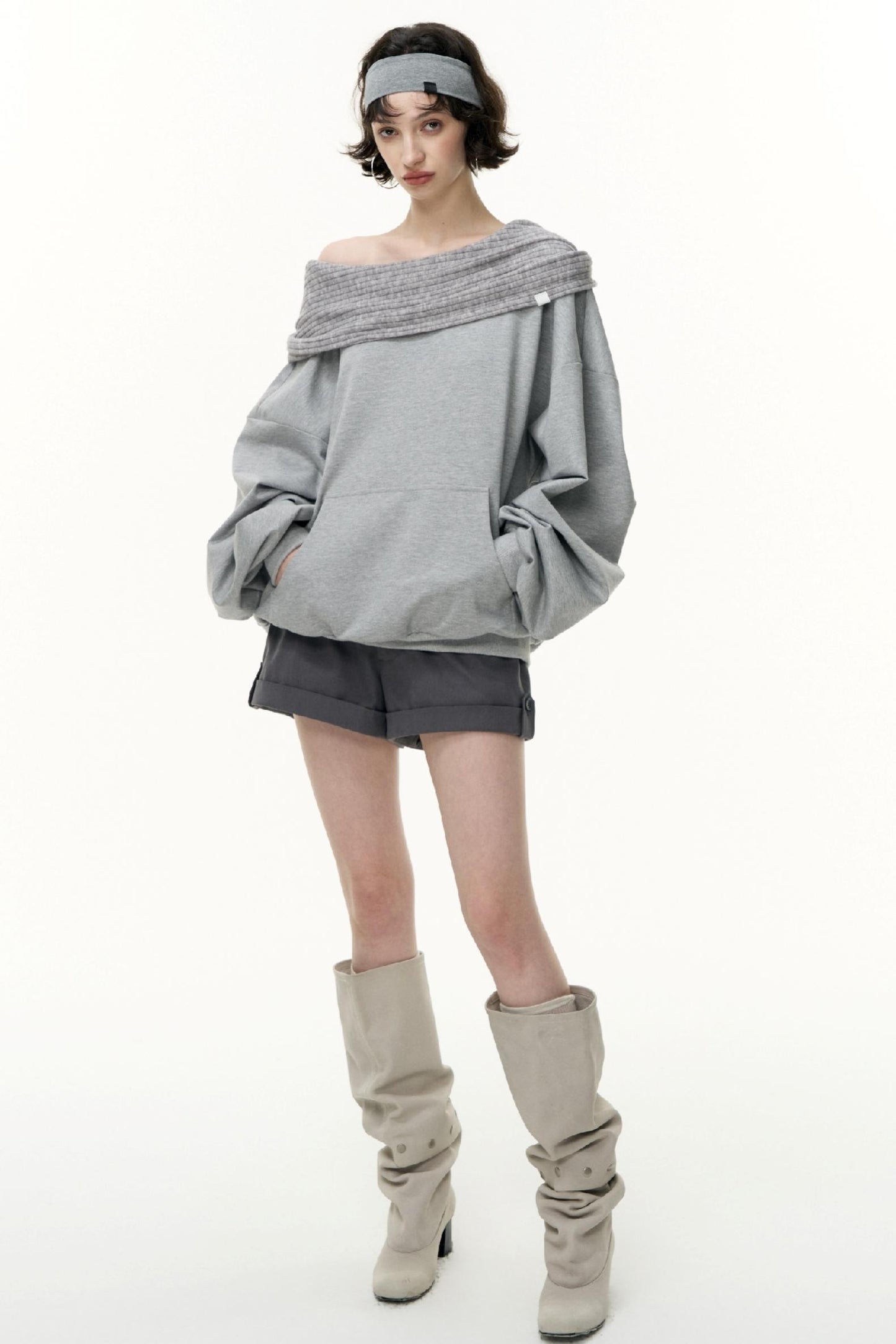 Loose Hooded Sweatshirt