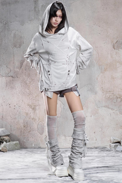 Distressed Thigh Sock Cover