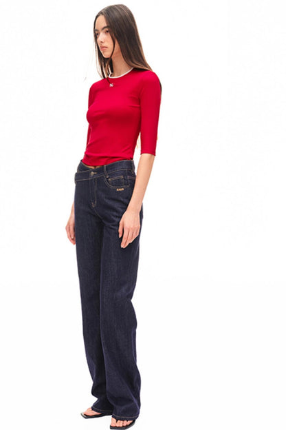 Classic Slim Fit Ribbed Top