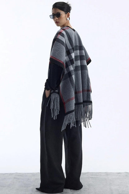 Black Wool Scimitar Trousers