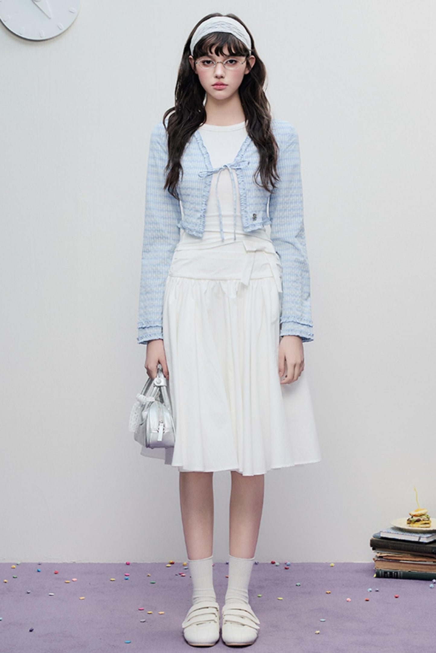 Lace Drawstring Cardigan