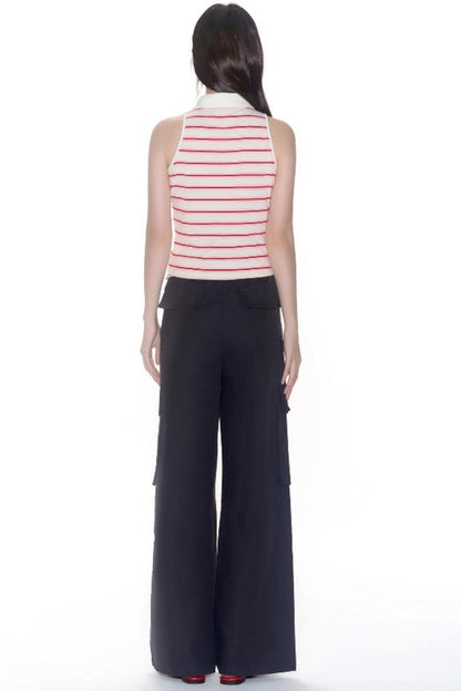 Sleeveless Striped Vest