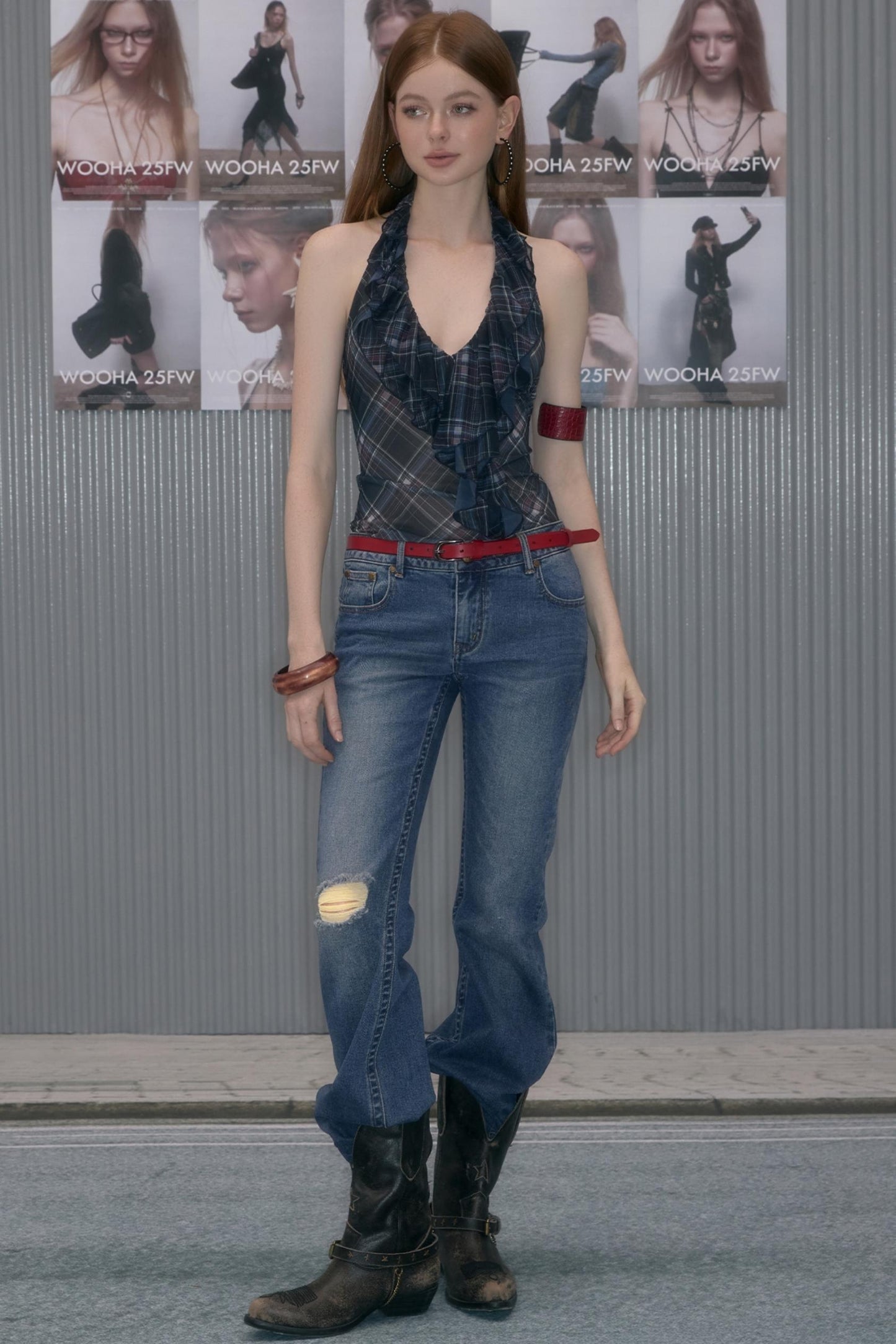 Autumn Plaid Edge Top