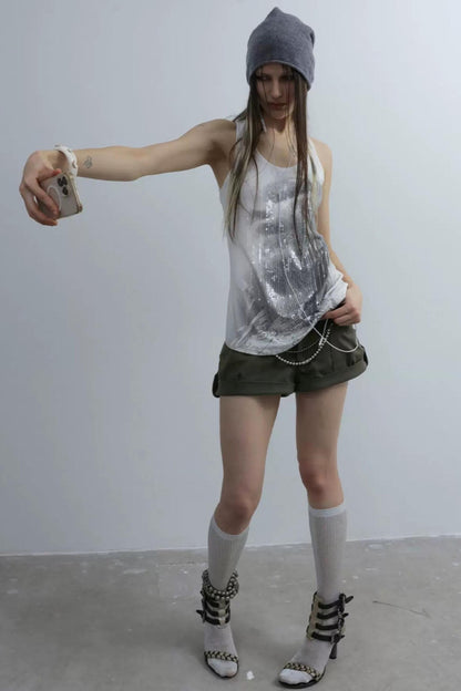 Millennial Hottie Sequin Vest