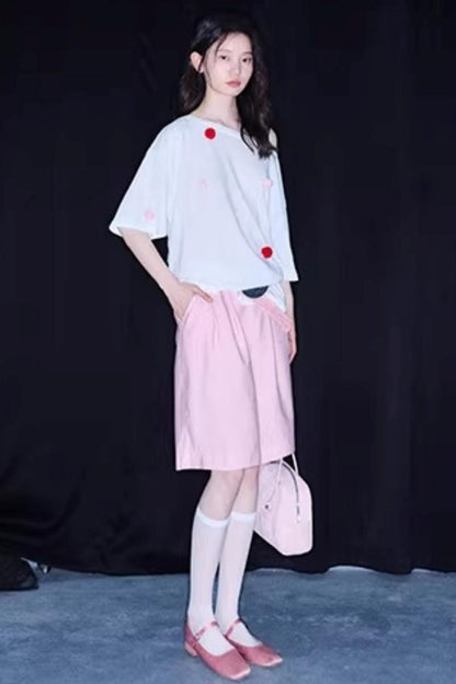 Cotton Linen Bermuda Shorts