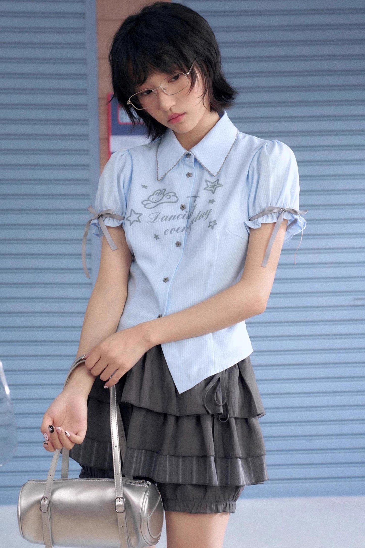 Blue Bunny Collar Shirt