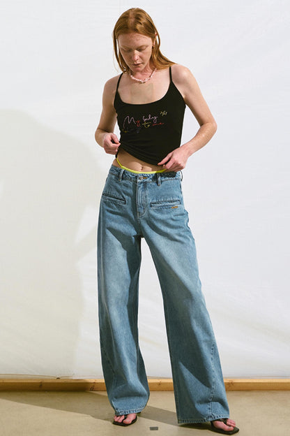 Summer Breeze Denim Trousers