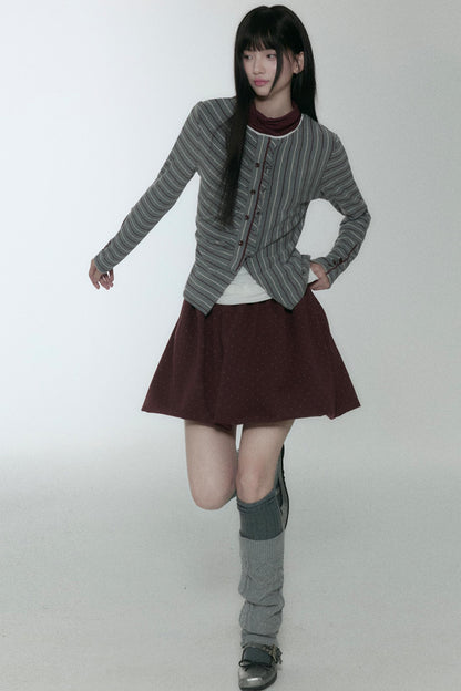 Layered Stripe Long Sleeve Top