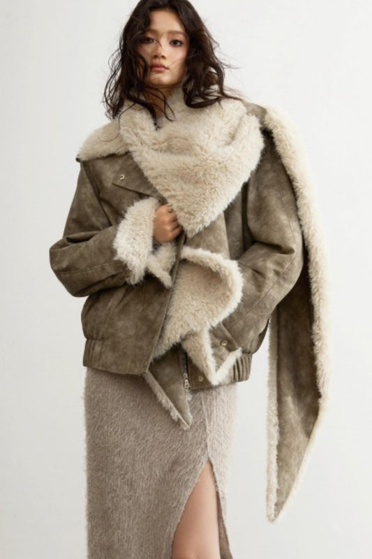 Urban Nomadic Fur Collar Jacket
