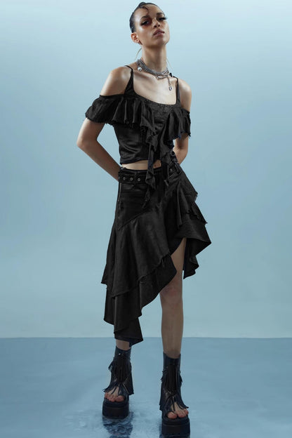 Spectacular Linen Skirt Set-Up