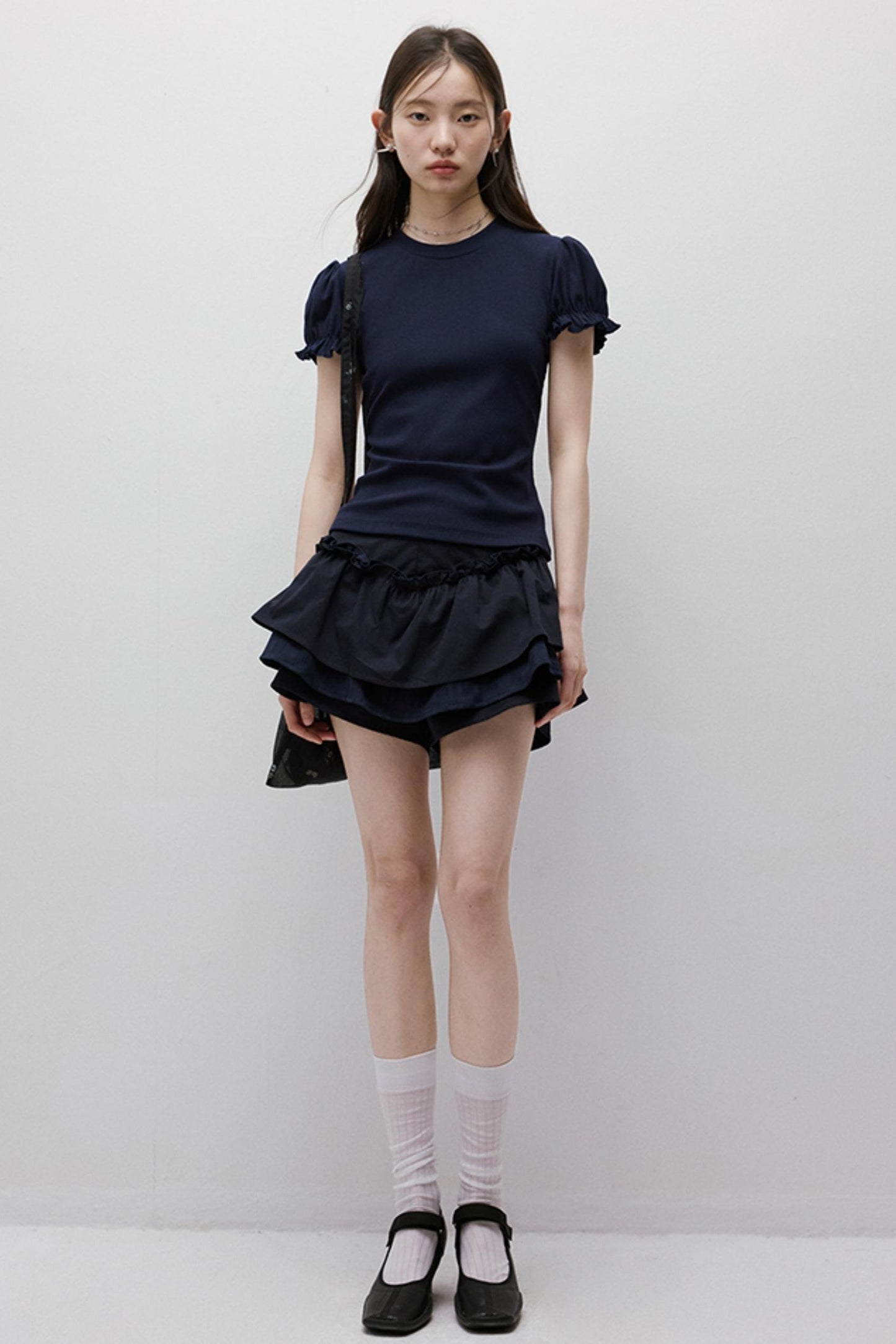 Dreamscape Blue Puffy Hakama Skirt