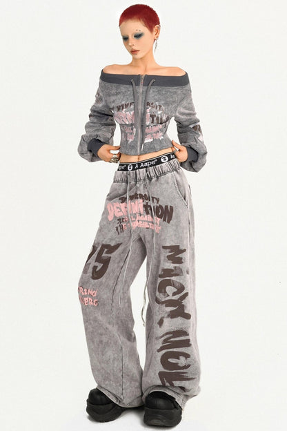 Cool Retro Punk Girl Sweatshirt