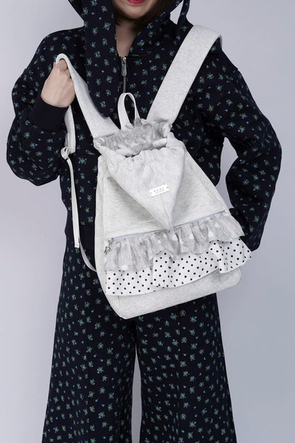 Wild Design Pleated Backpack