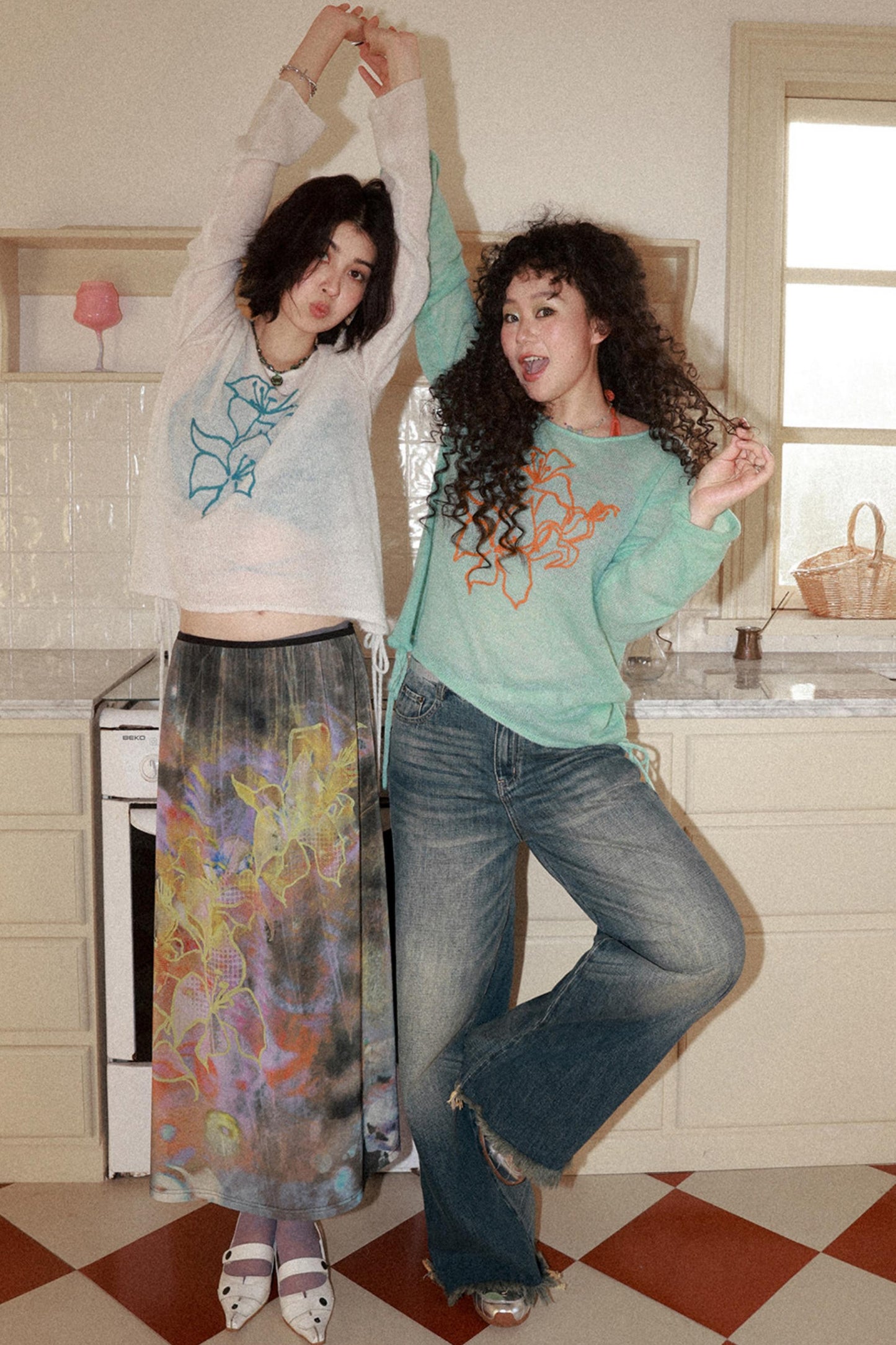 Vintage Whiskered Denim Pants
