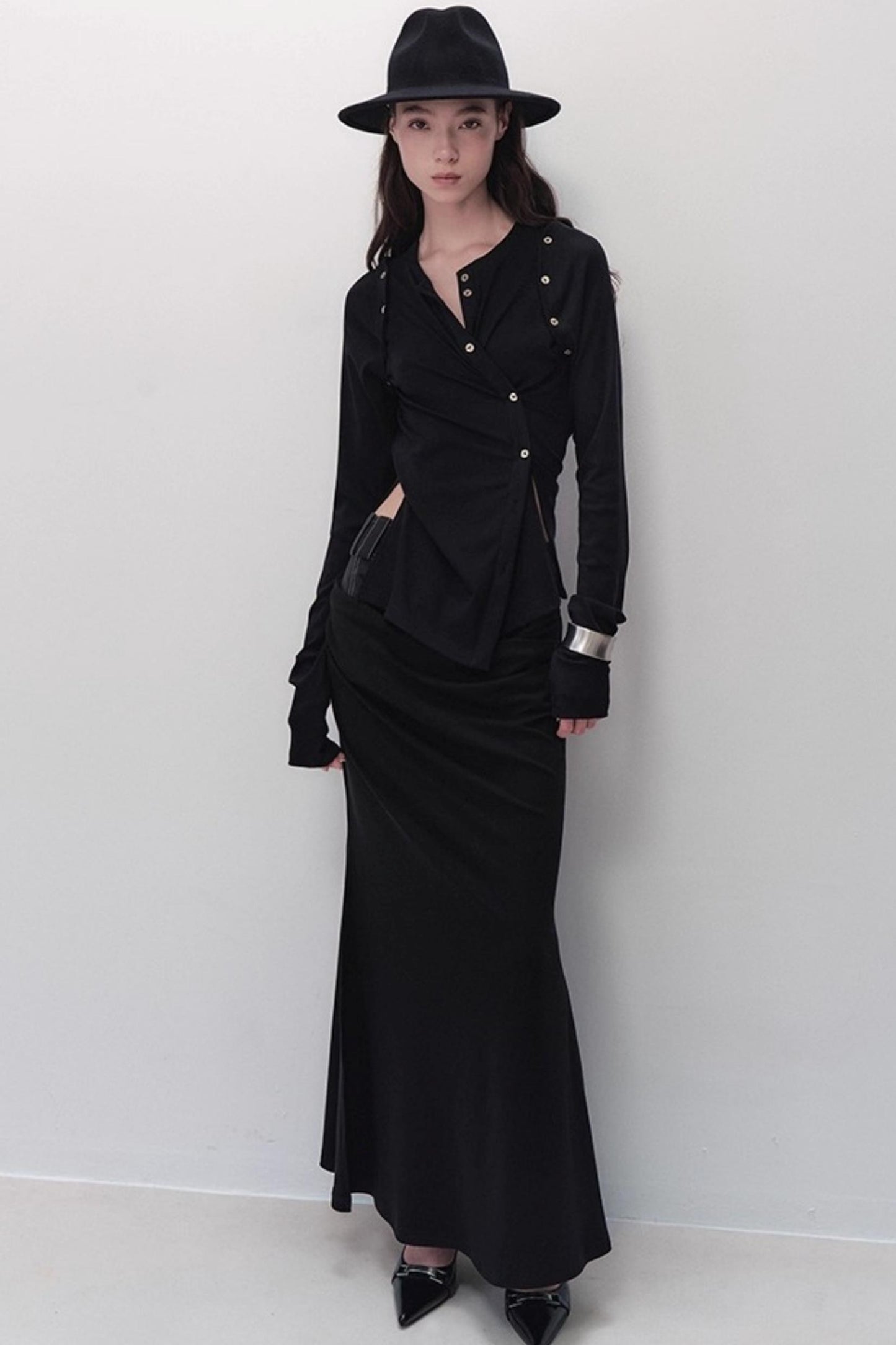 Detachable Round Neck Knitted Cardigan