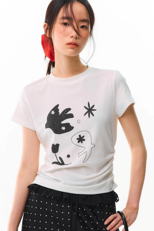 Asuka Inflorescence Tencel Top