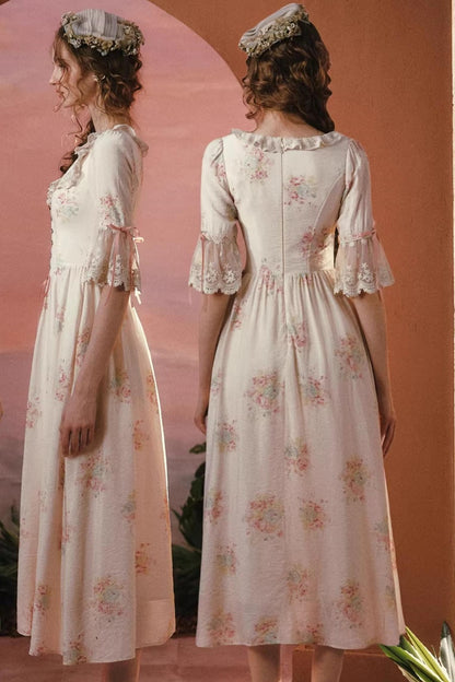 Pink Floral Dress