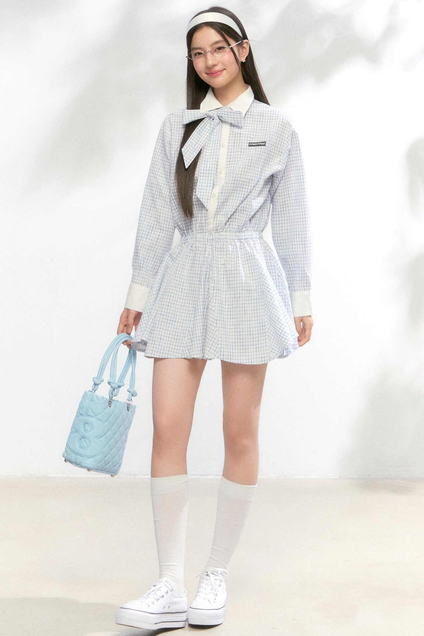 Autumn White Shirt Dress