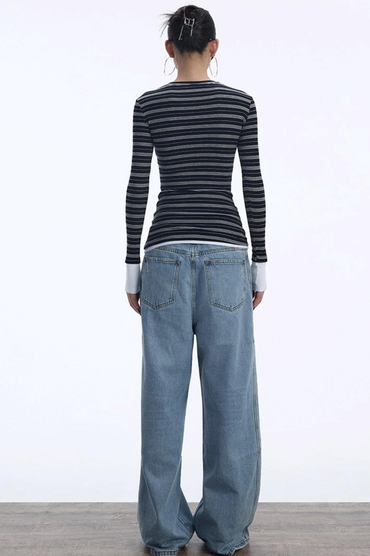 Striped Crew Neck Top