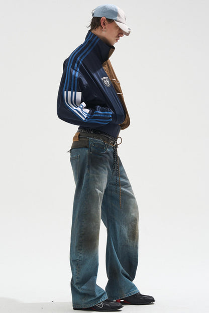 Casual Cropped Zip-Up Jacket