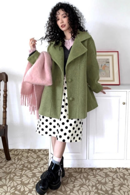 Green Manor Woolen Coat