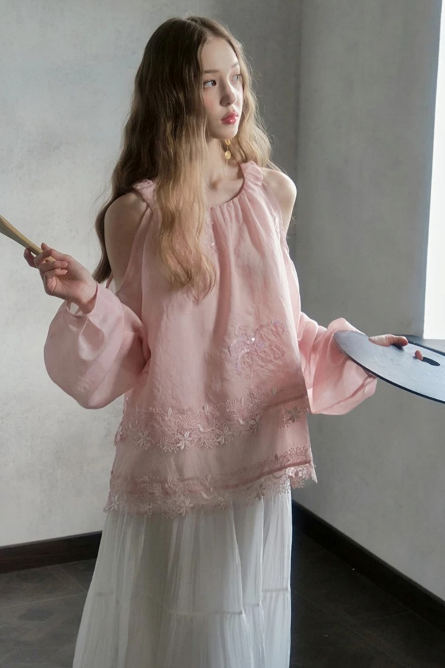 Frida Rose Lace Blouse