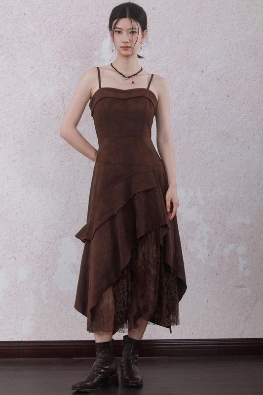 Layered Lace Paneled Sundress