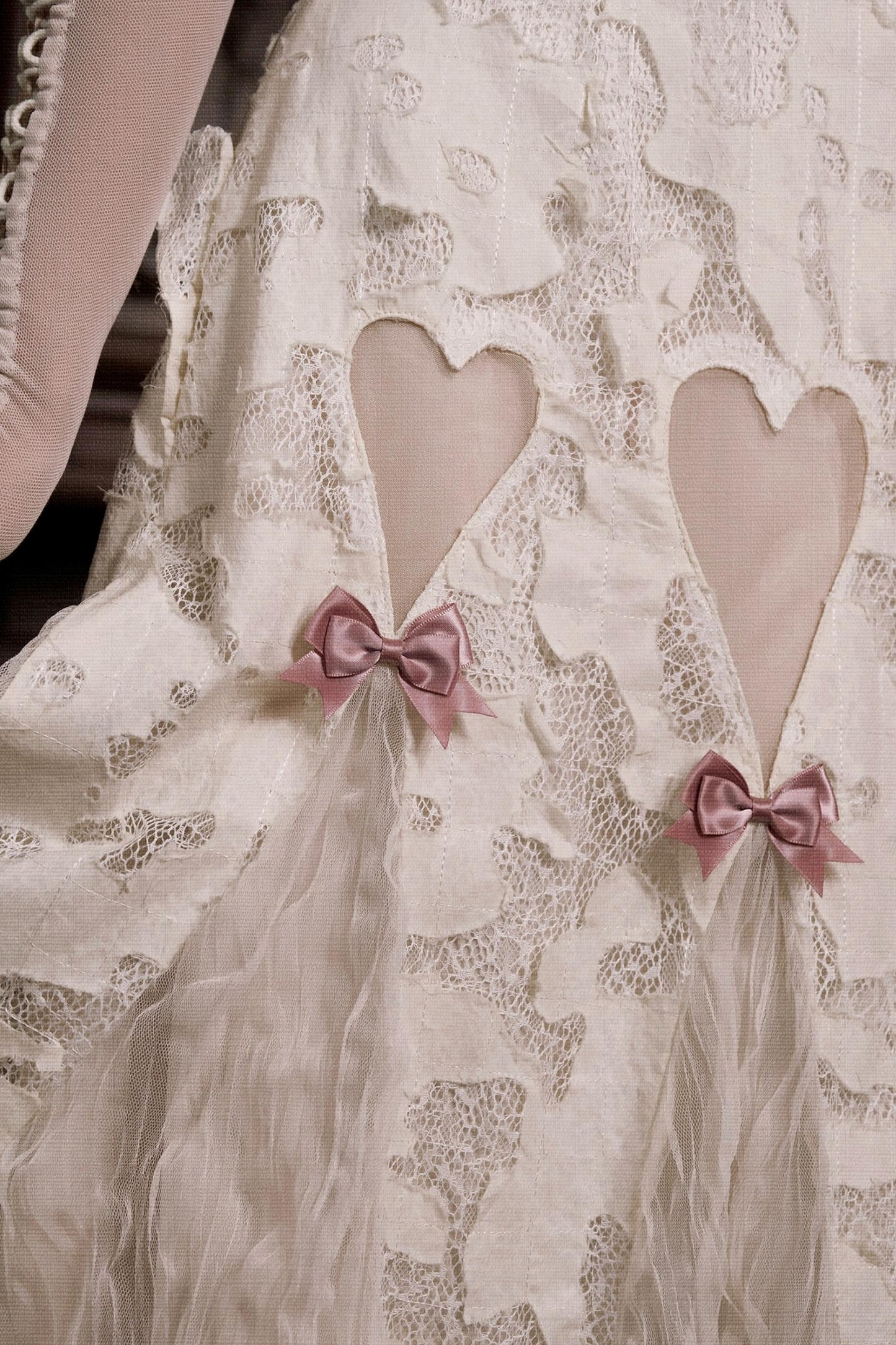 Love Heart Lace Slip Dress