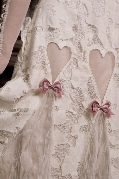 Love Heart Lace Slip Dress