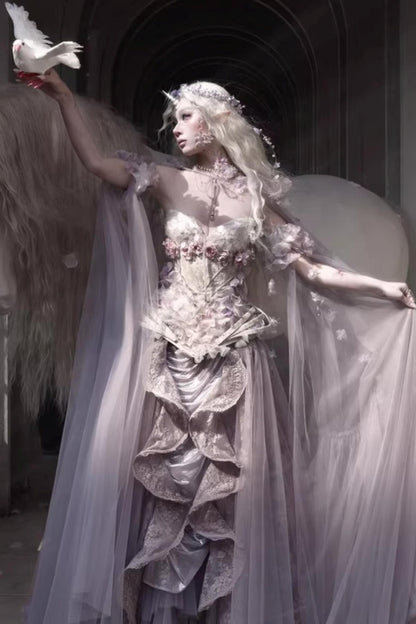 Moonlight Flower Fishbone Corset Matching Set