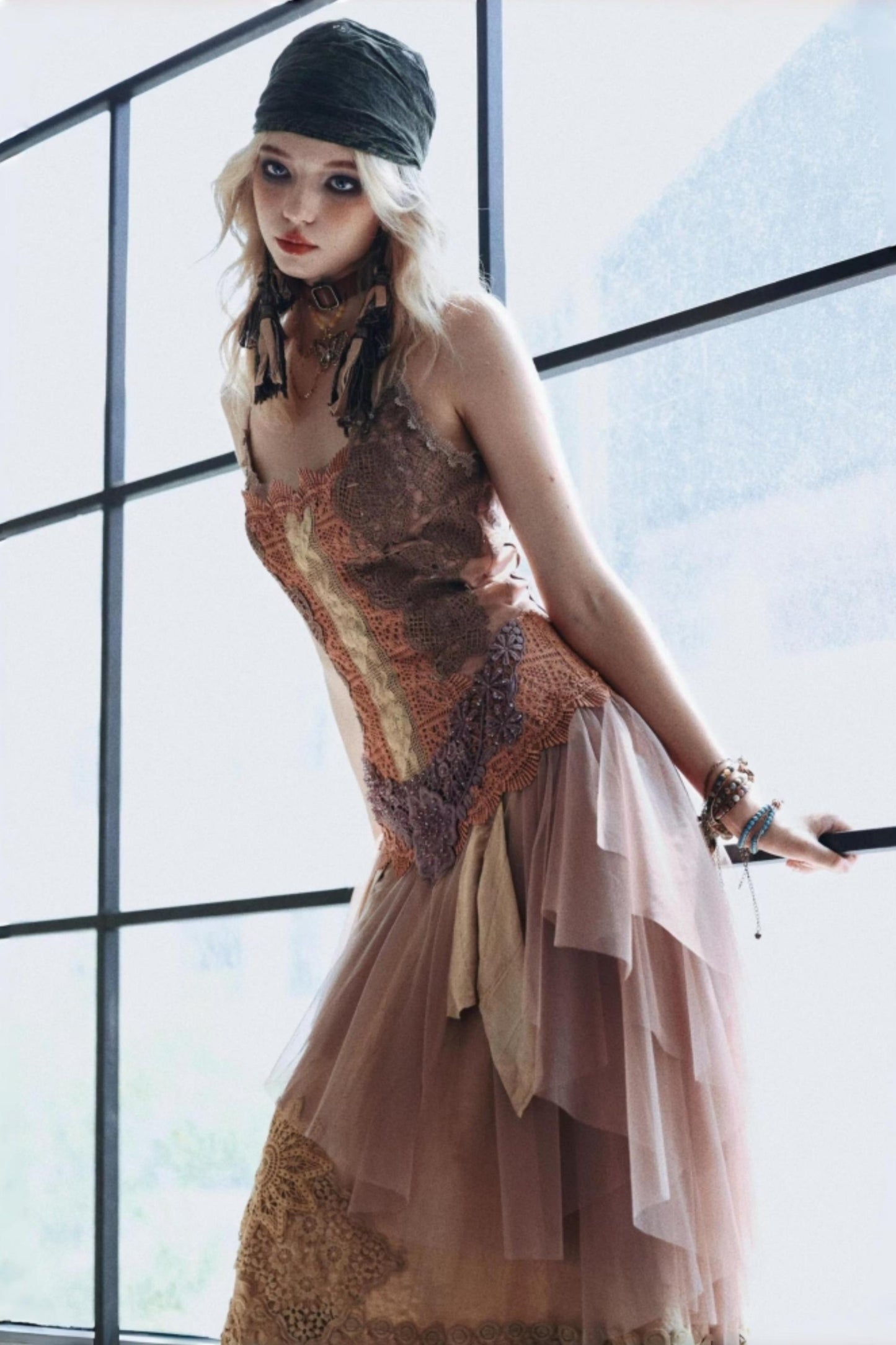 Vintage Elf Embroidered Dress