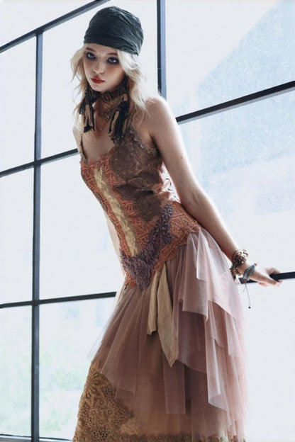 Vintage Elf Embroidered Dress