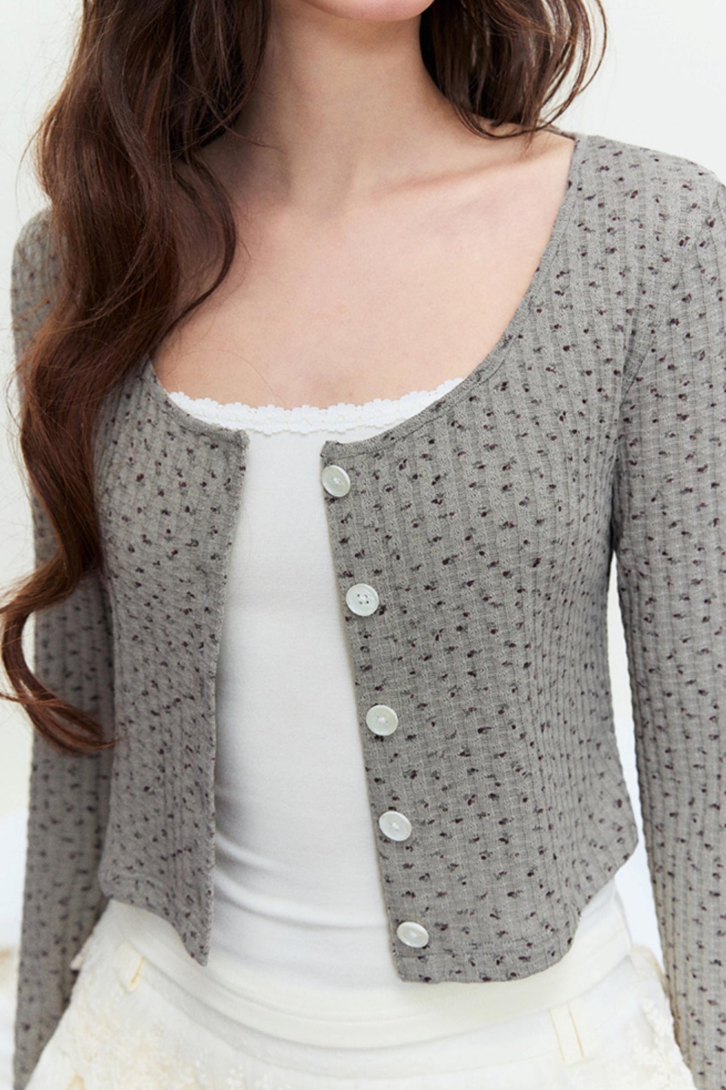 Chic Lace Knit Cardigan