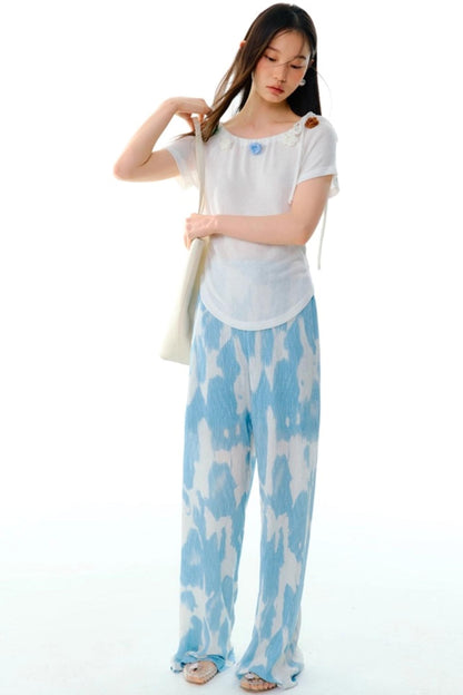 Flower Crochet Knit Top