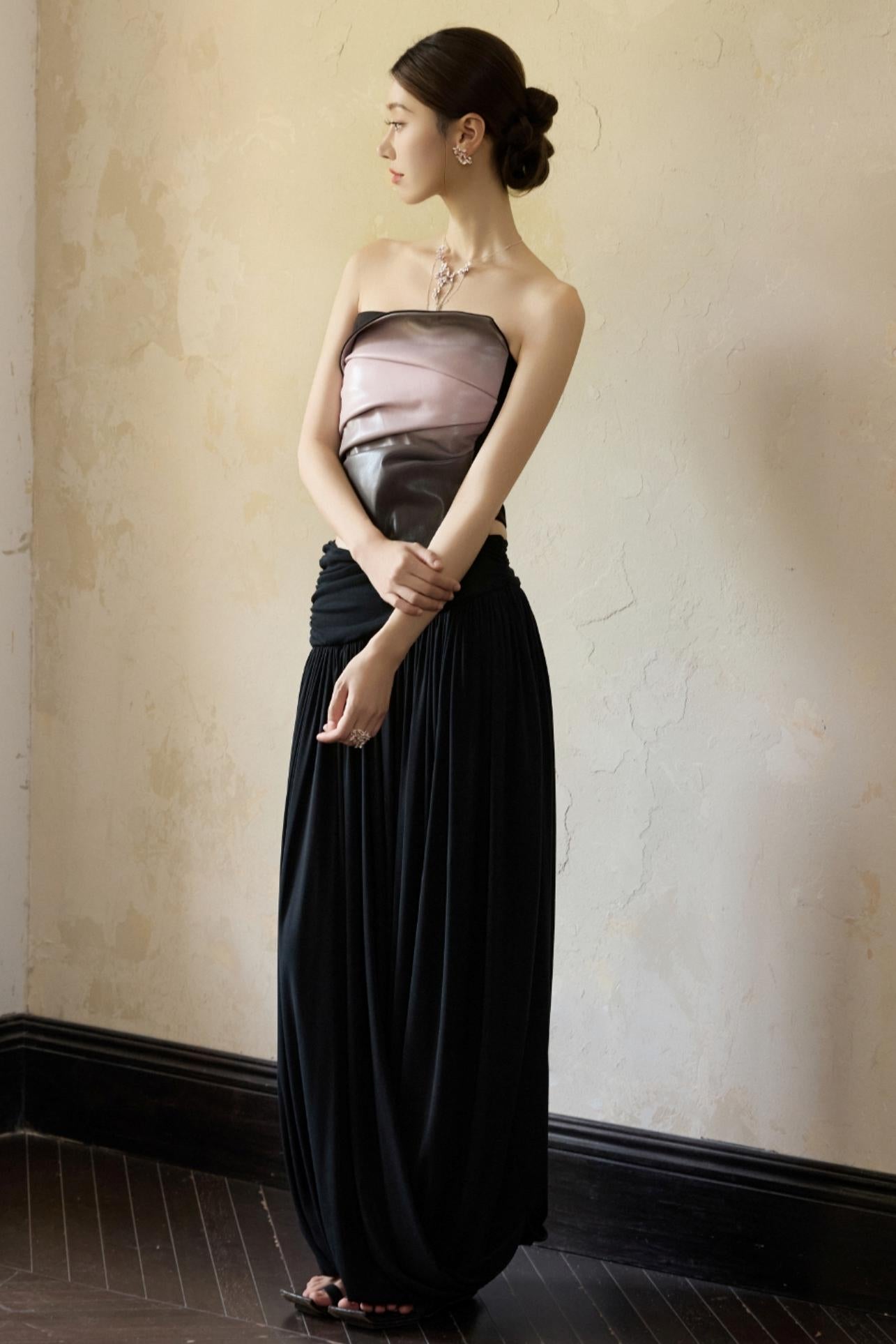 Moonlit Black Knit Skirt